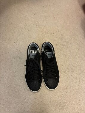 P448 Black High-Top Sneakers with White Sole Trim 👵MT